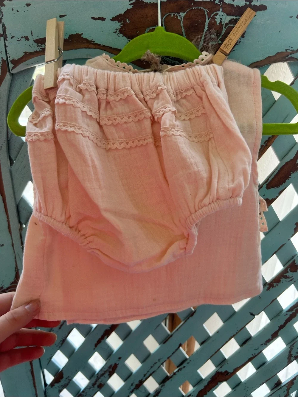 Girls' Light Pink Wrap-Front Camisole Top